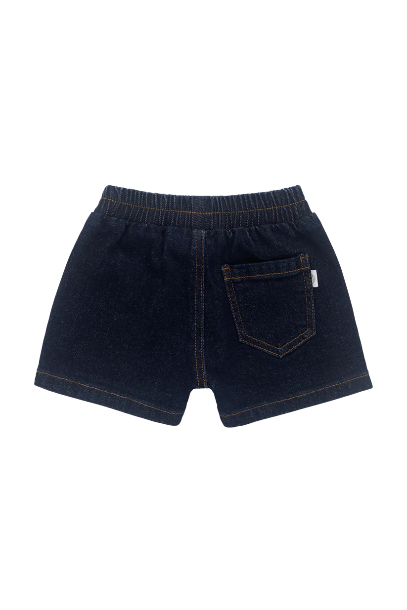 Reid Denim Short Mid Indigo Denim