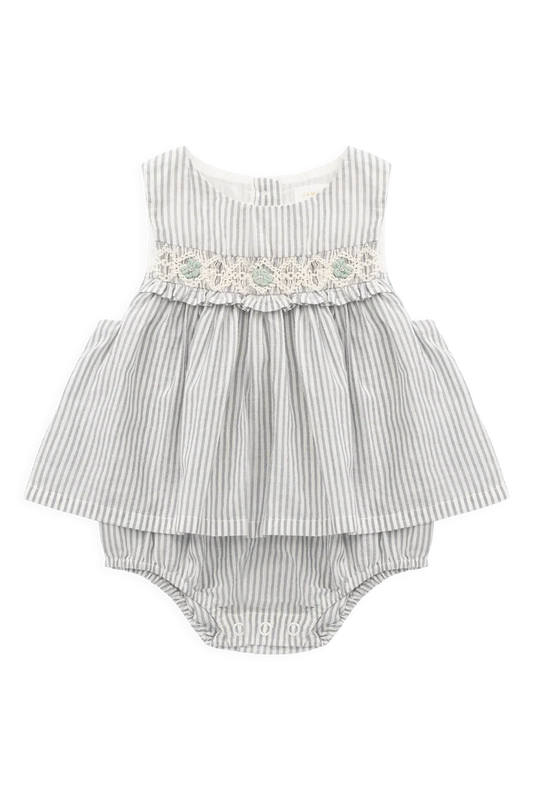Organic Cotton Gracen Playsuit Harbour Stripe