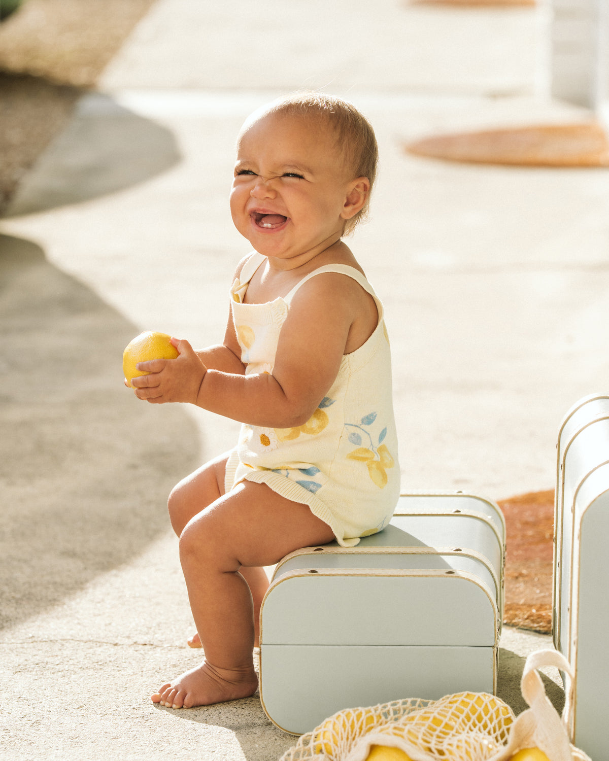 Piccolina Lemon Bodysuit Lemon Drop