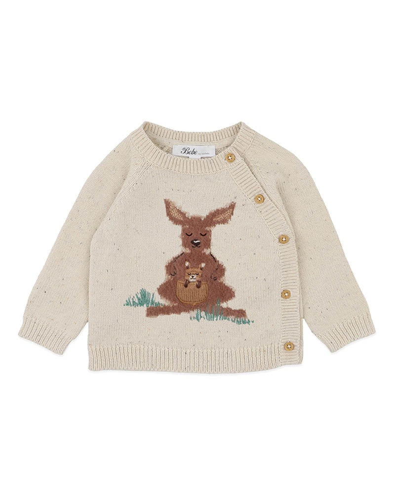 Charlie Kangaroo Knitted Cardigan