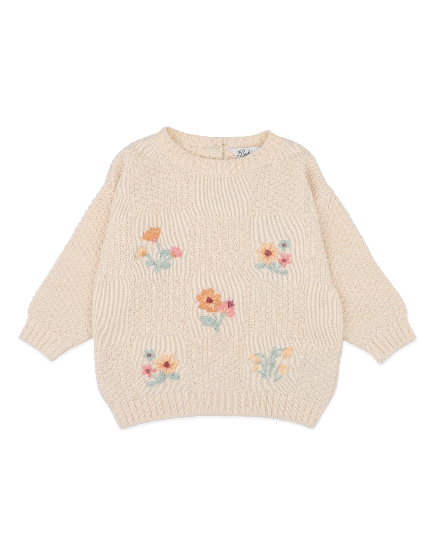 Fern Hand Emb Organic Jumper