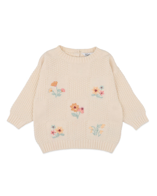 Fern Hand Emb Organic Jumper