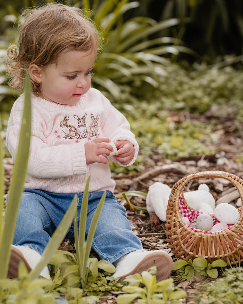 Winnie Emb Bunny Knitted Jumper