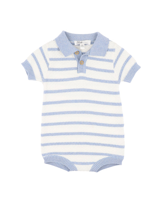 Brady Knitted Polo Romper
