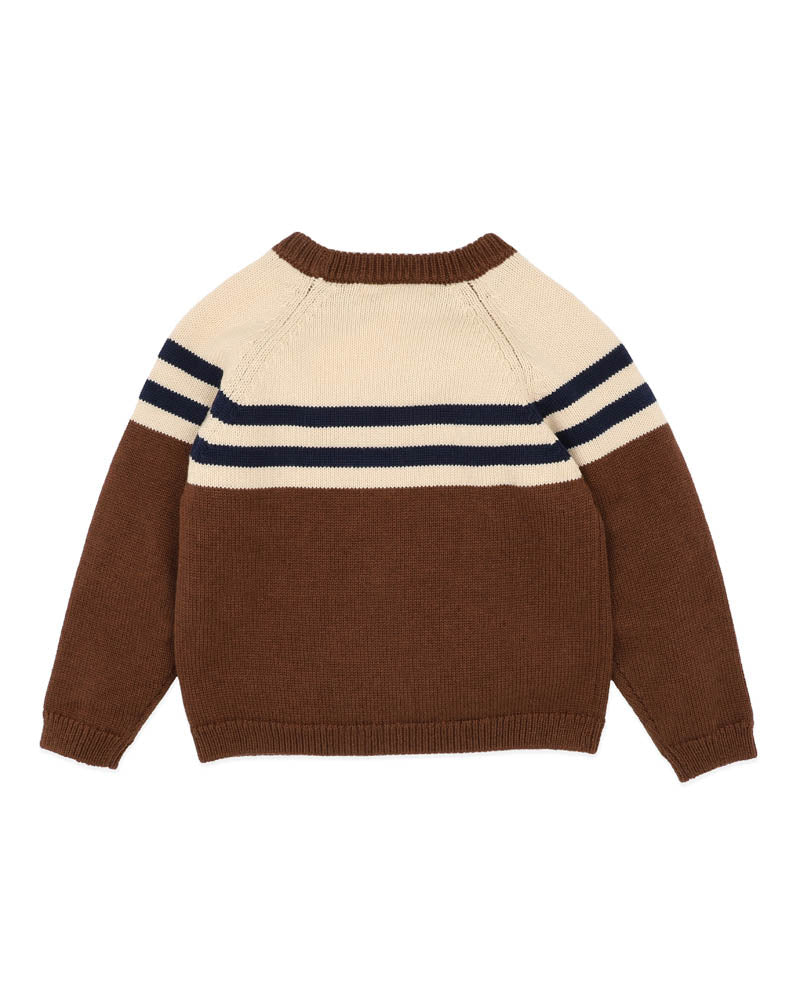 Jake Raglan Stripe Knitted Jumper