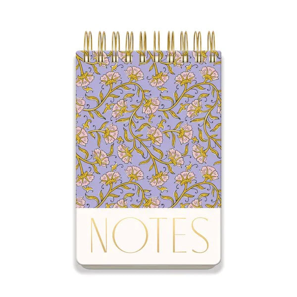 Large Chunky Notepad Purple Vintage Floral