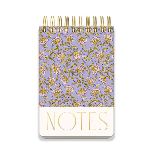 Large Chunky Notepad Purple Vintage Floral