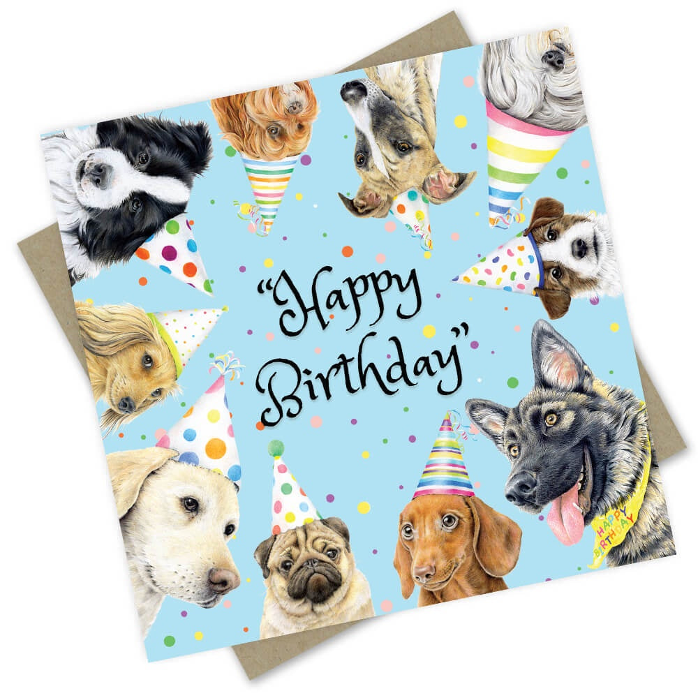 Happy Birthday Dogs Card