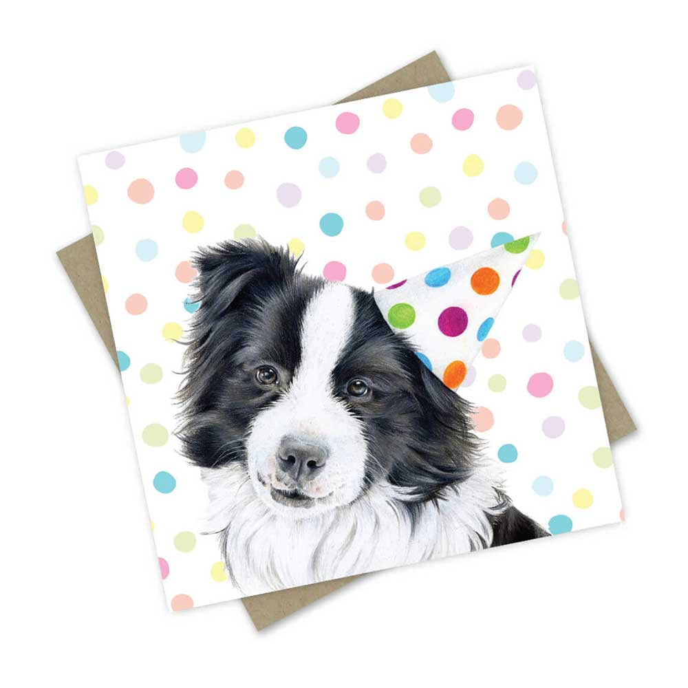 Bennie the Border Collie Card