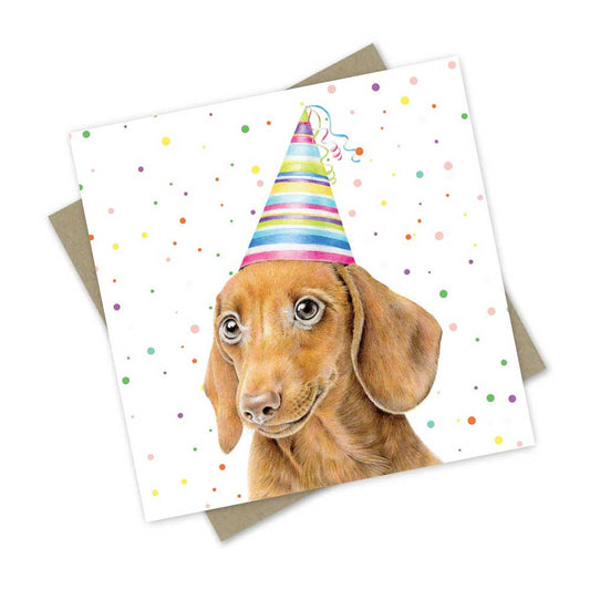Daisy The Dachshund Birthday Card