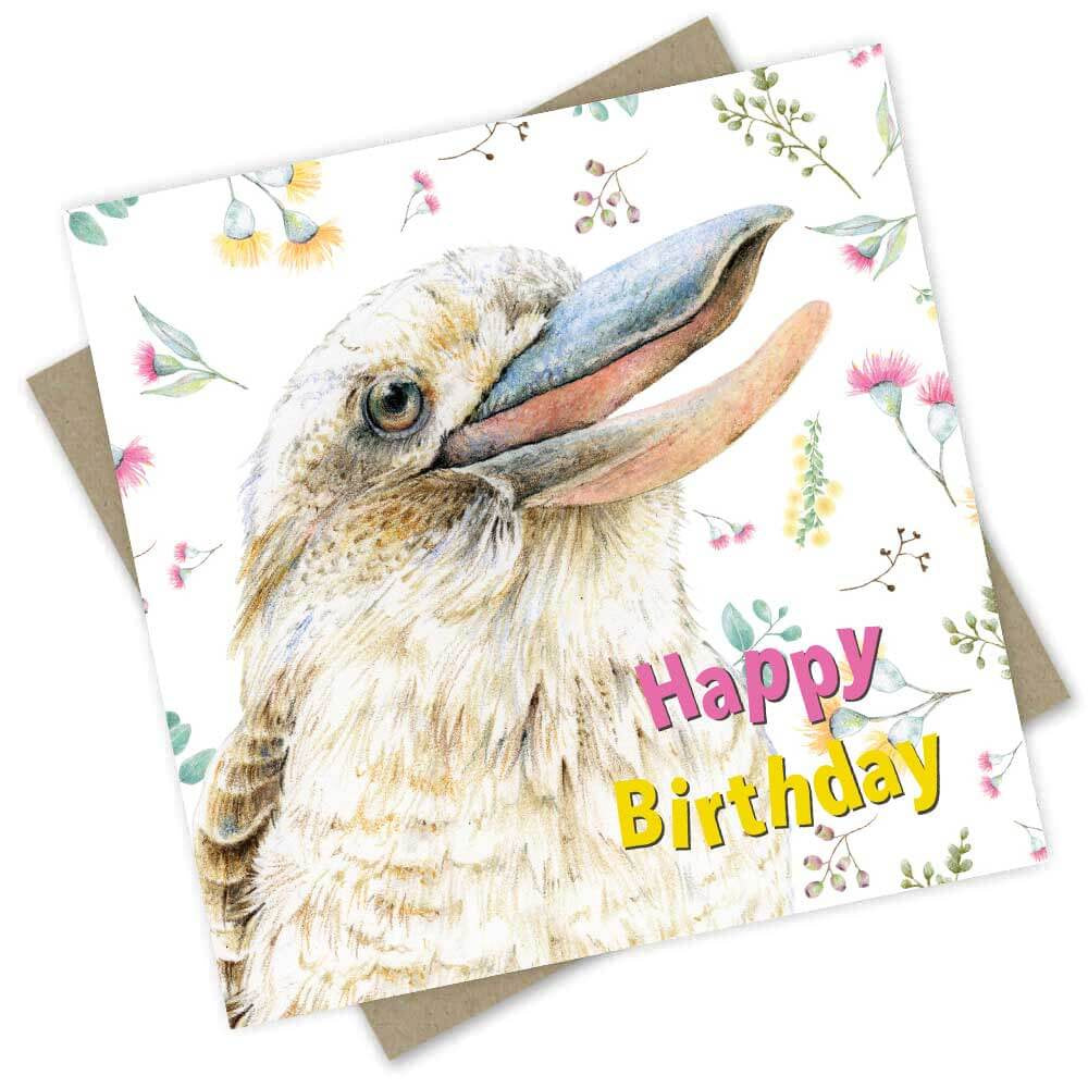 HBD Laughing Kookaburra Birthday Card