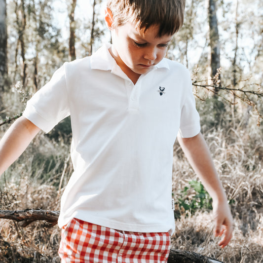 Boys Polo Shirt White