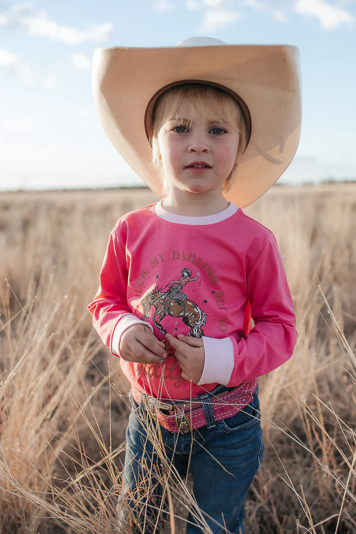 Luna Ride Hard Pink Long Sleeve Tee