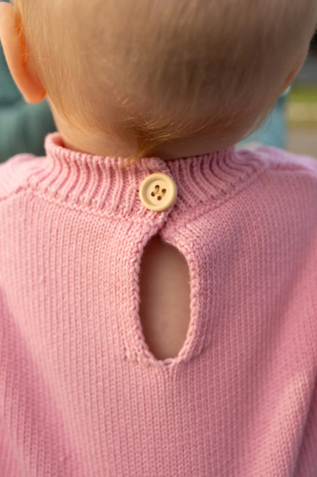 Harmony Baby Pink Cotton Knit Romper