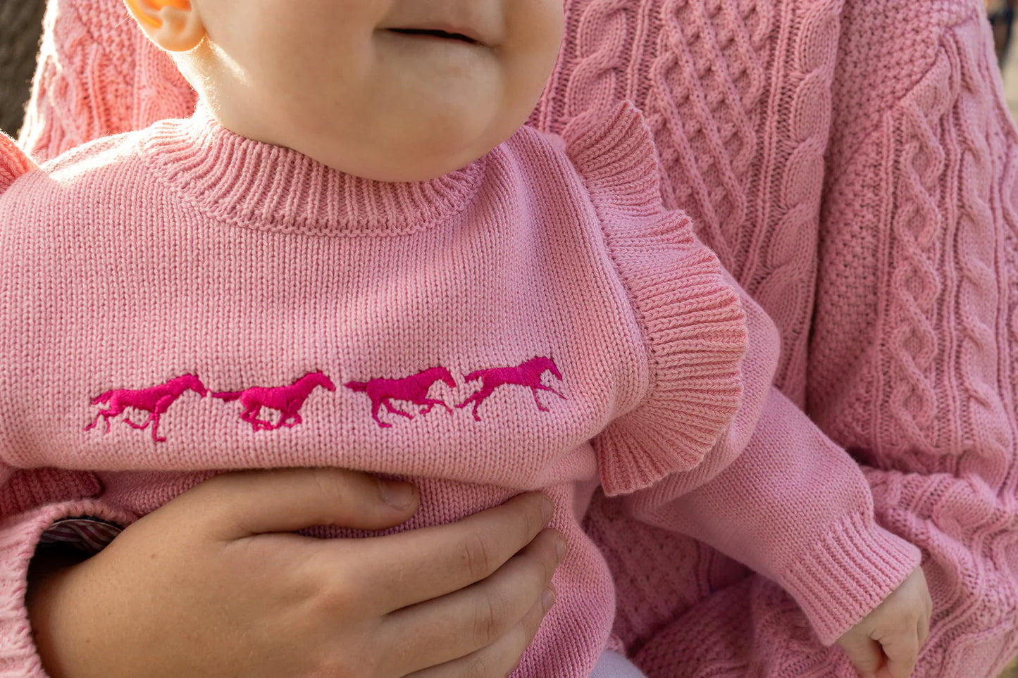 Harmony Baby Pink Cotton Knit Romper