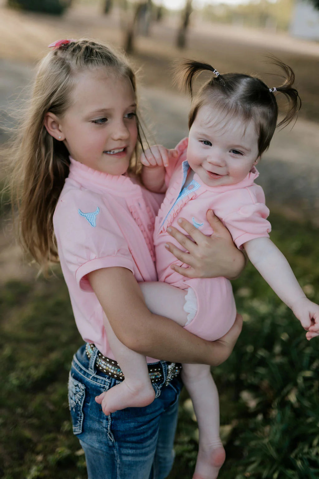 Kiki Baby Pink Polo Romper
