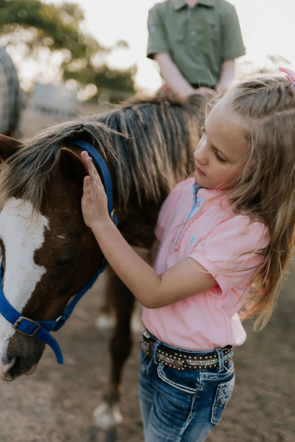Keira Baby Pink Ruffle Polo