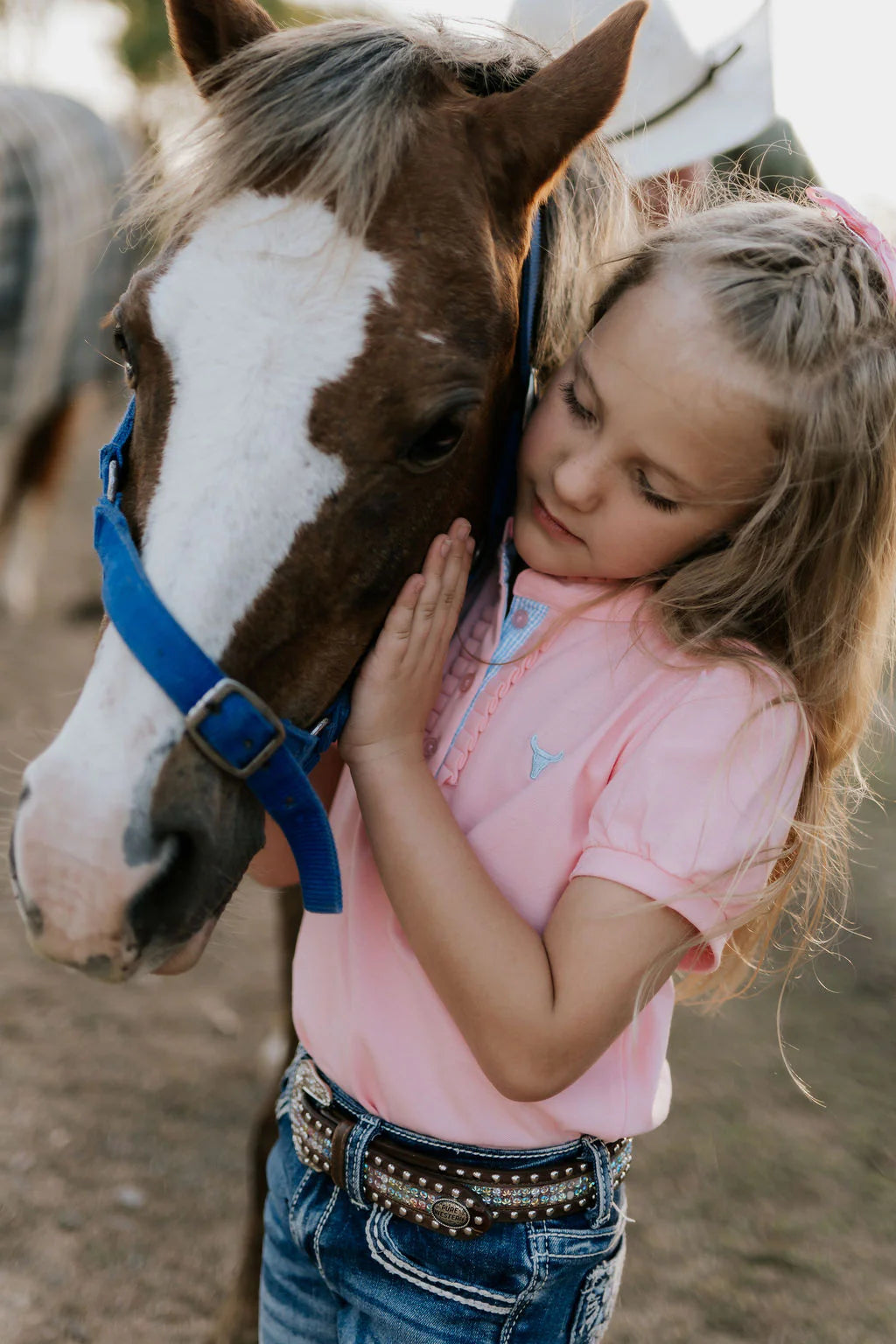 Keira Baby Pink Ruffle Polo