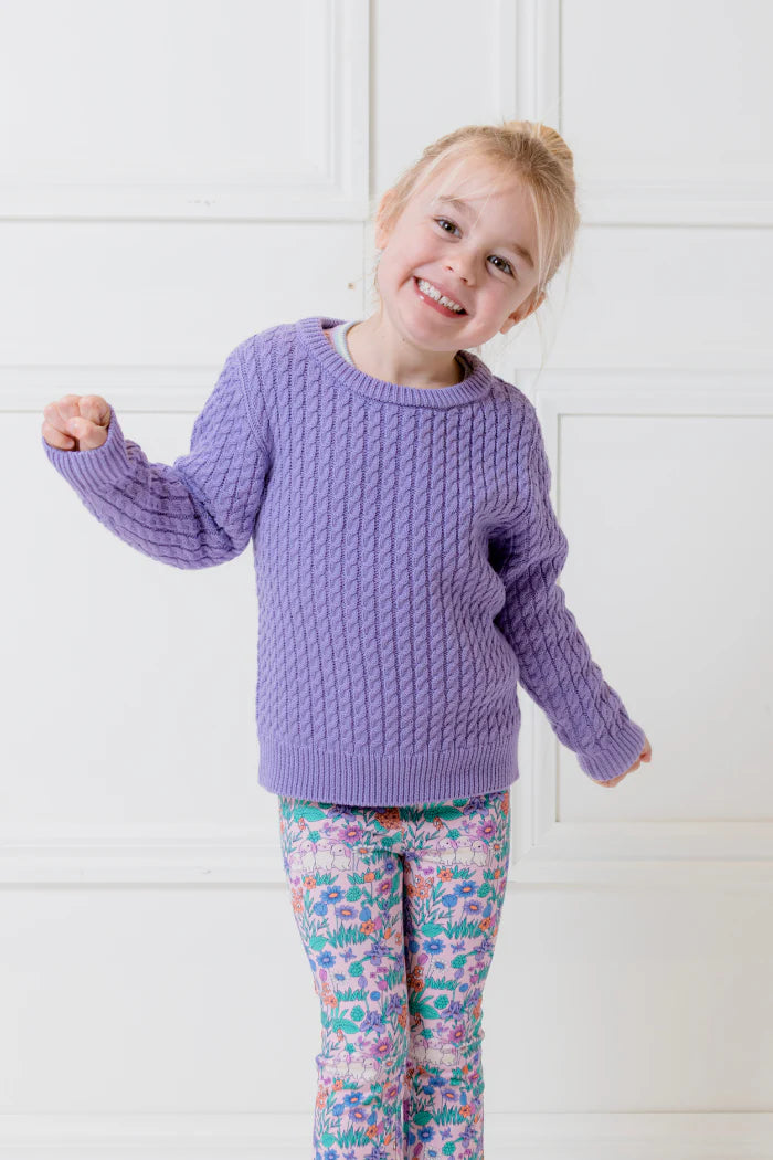 Lilac Cable Knit Jumper