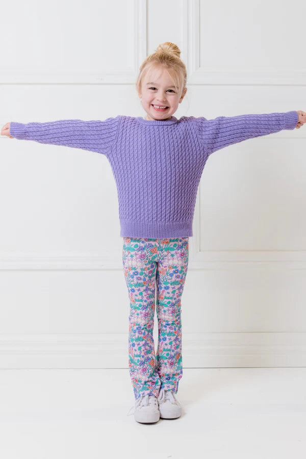 Lilac Cable Knit Jumper