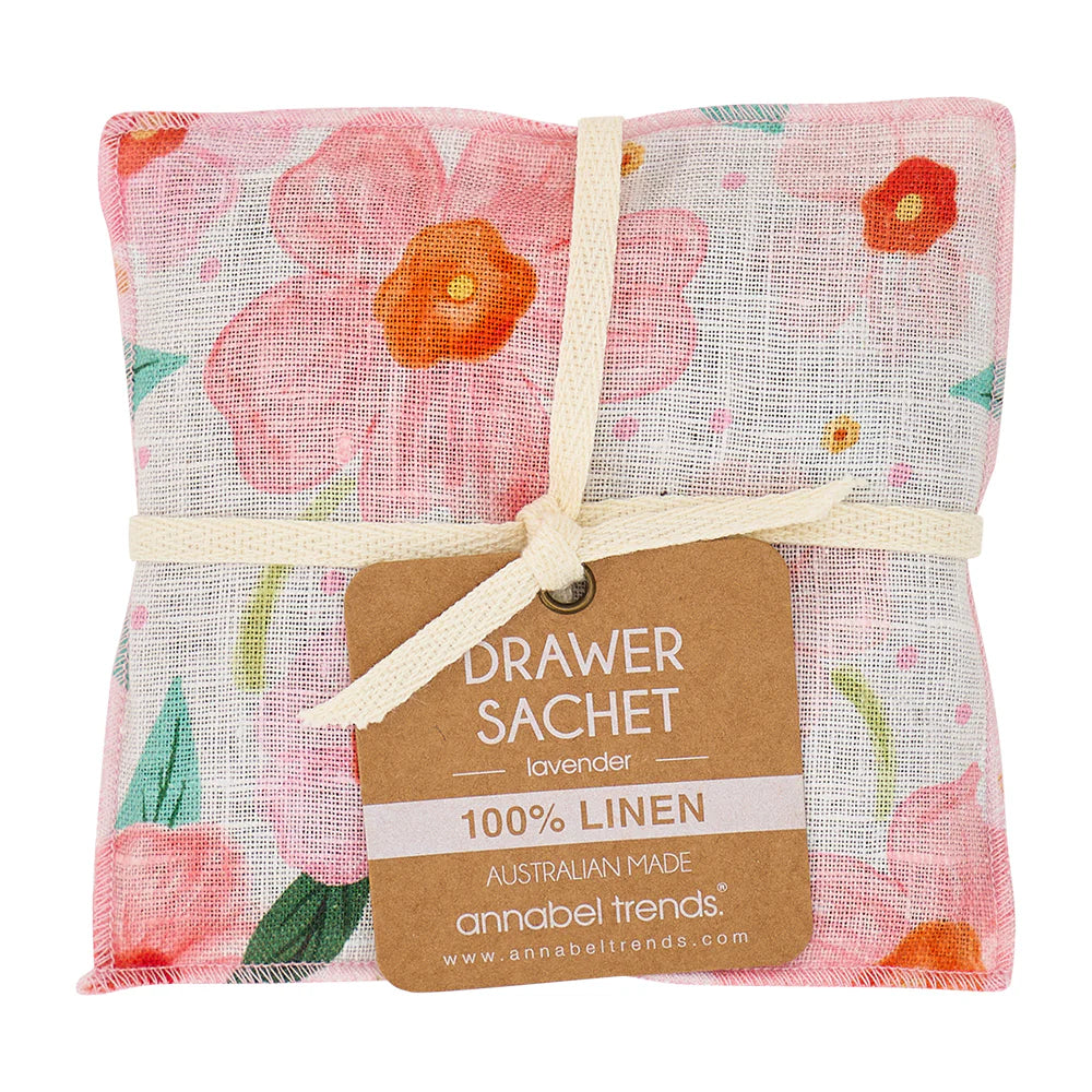 Linen Drawer Sachet Meadow Blush