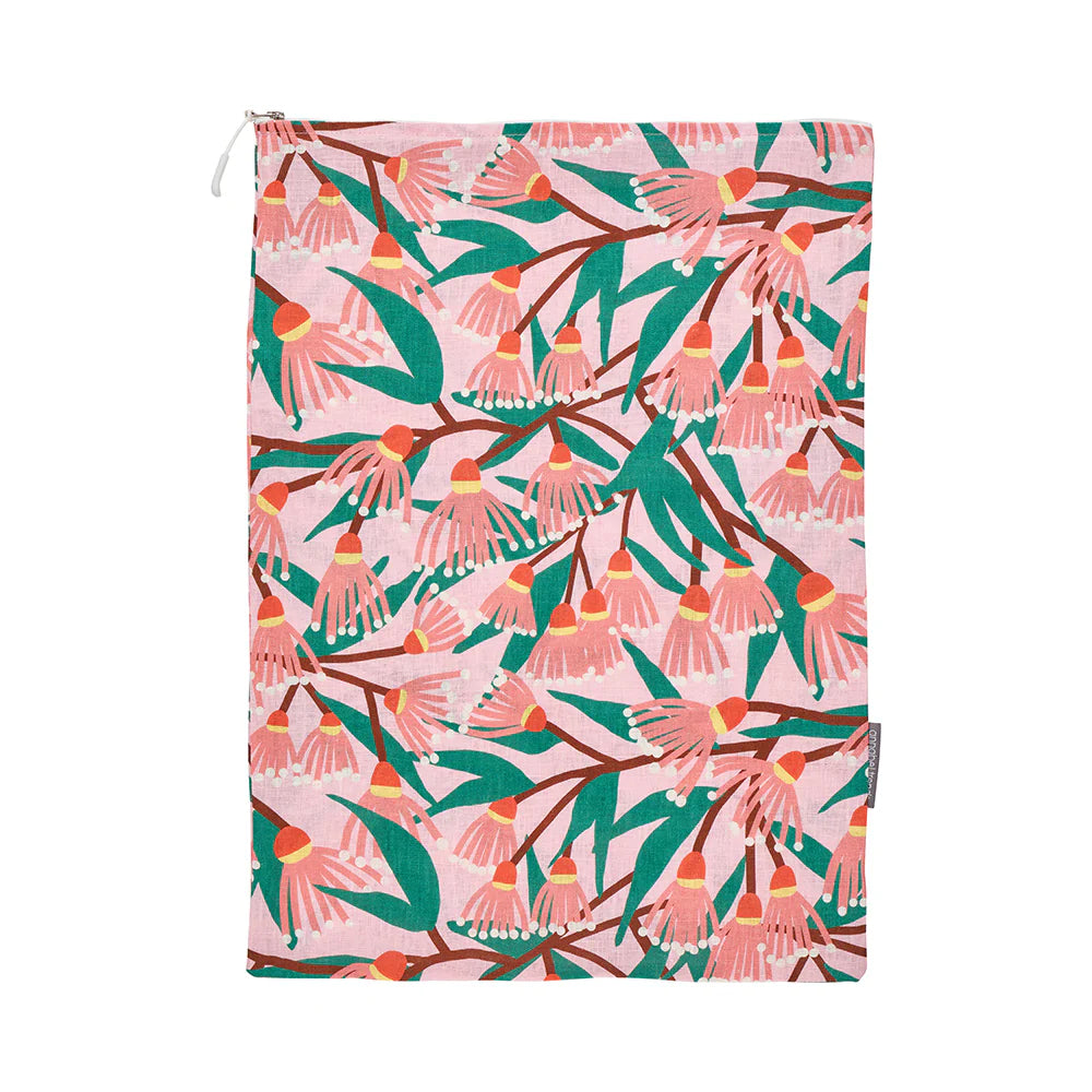 Linen Laundry Bag Blossom Branches