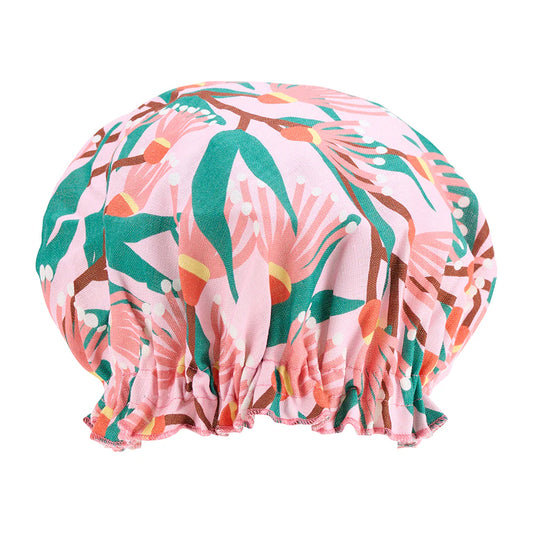 Linen Shower Cap Blossom Branches