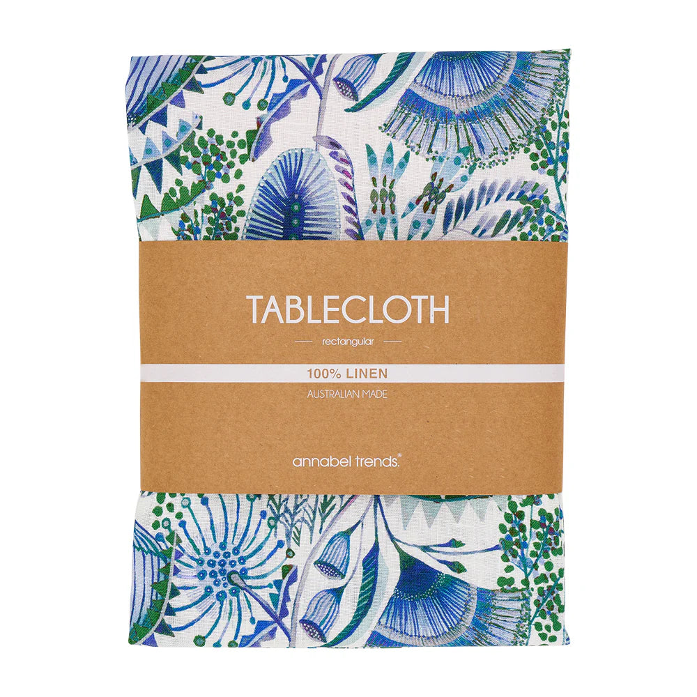 Linen Tablecloth Bush Botanical 138cm x 300cm