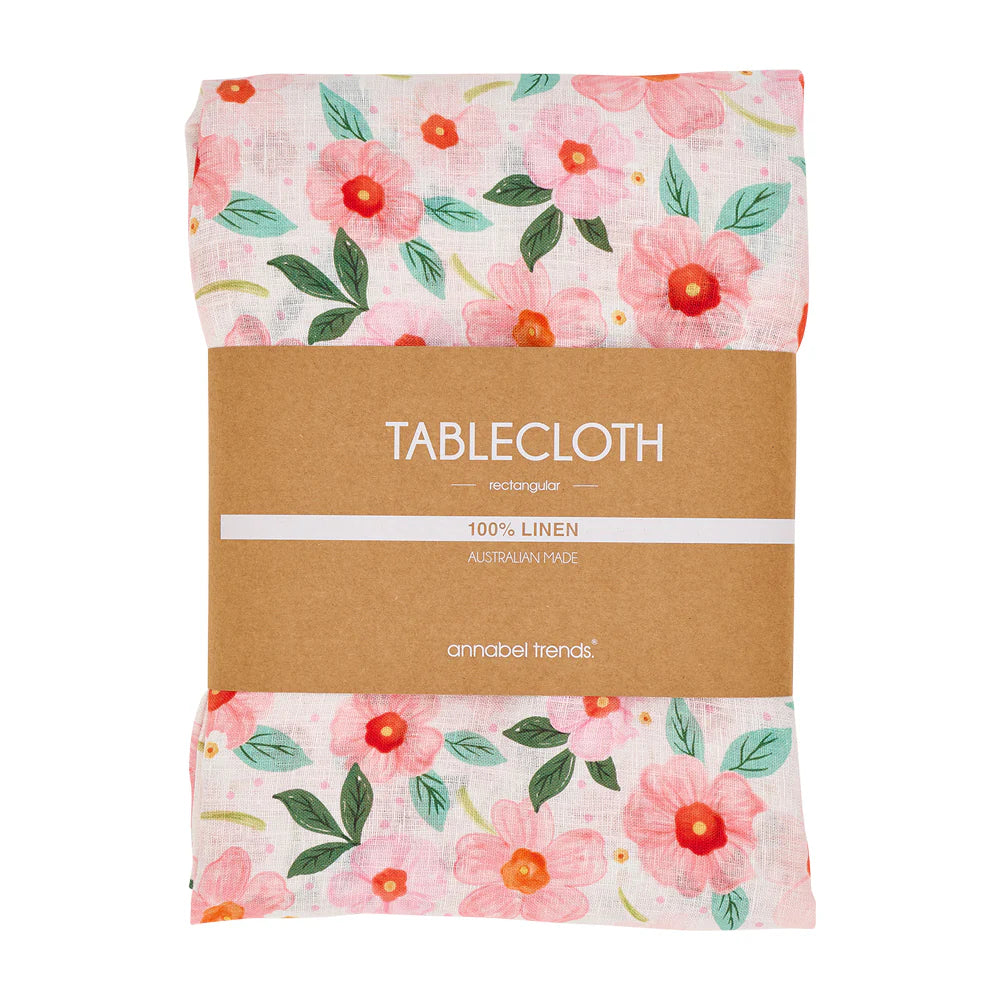 Linen Tablecloth (138cm x 300cm) Meadow Blush