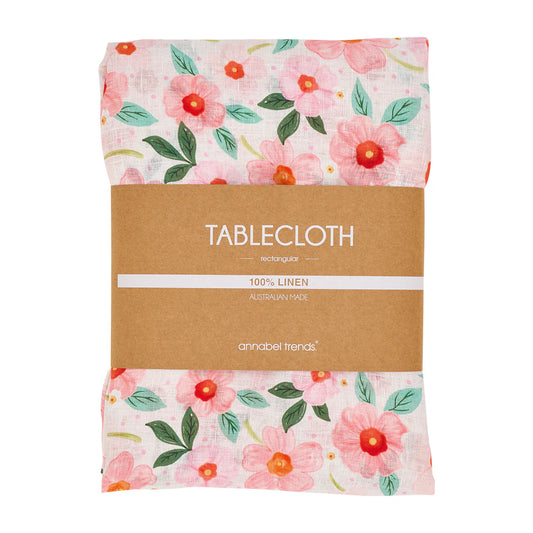 Linen Tablecloth (138cm x 300cm) Meadow Blush