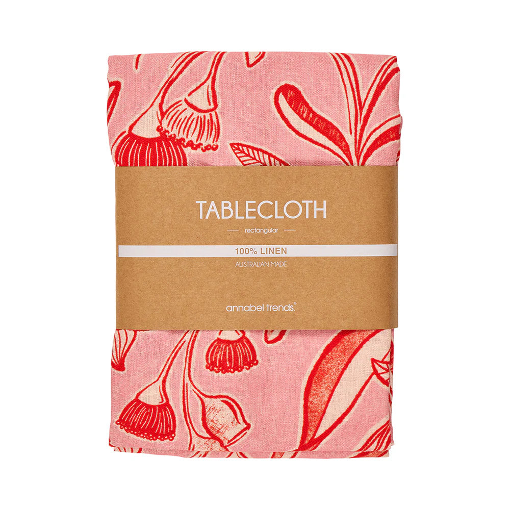 Linen Tablecloth (138cm x 240cm) Trailing Natives