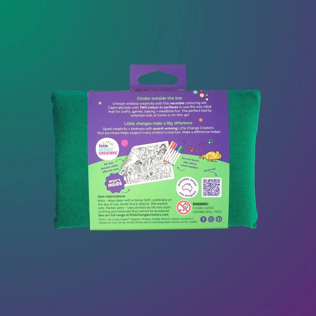 WILD! Pocket Reusable Colouring In Set