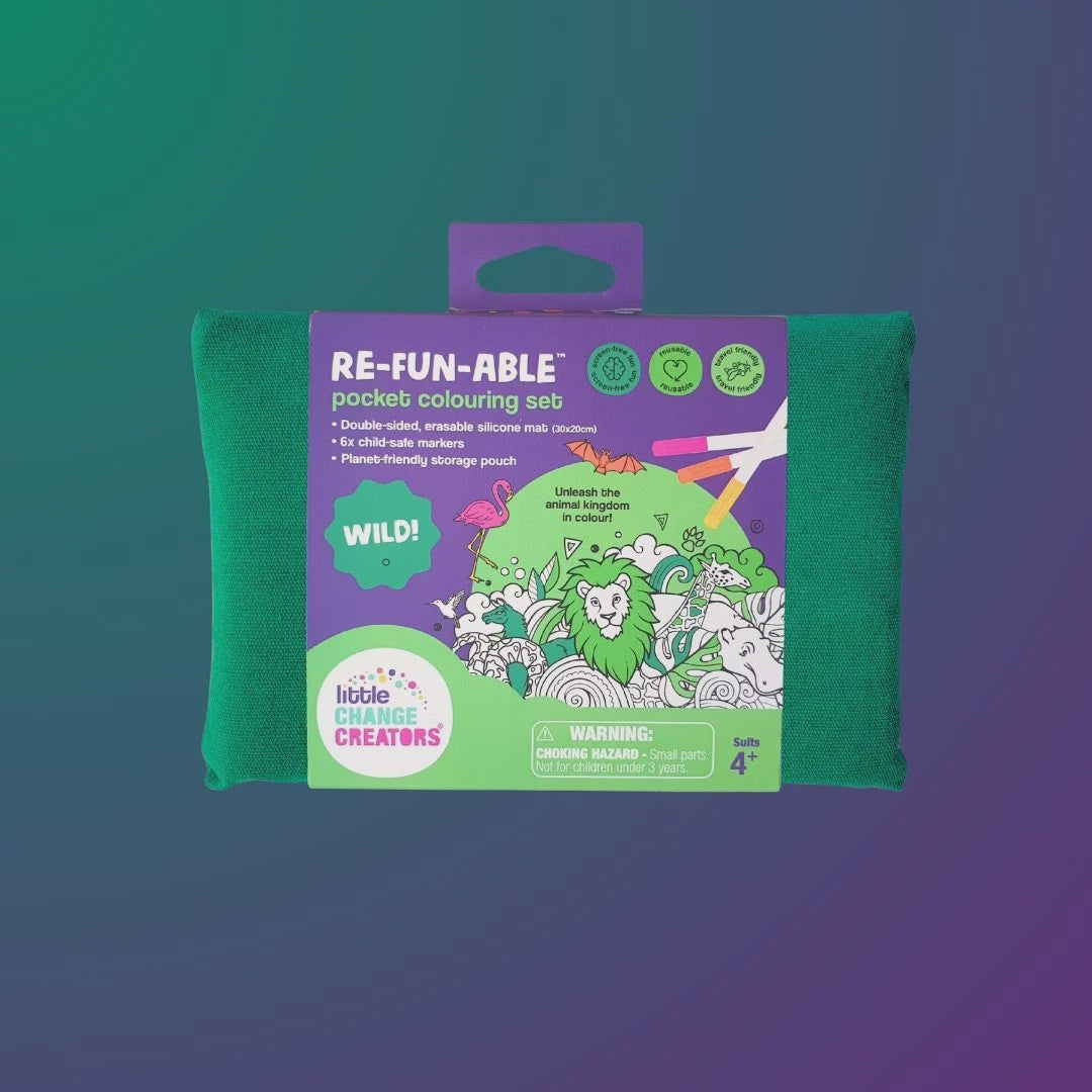 WILD! Pocket Reusable Colouring In Set