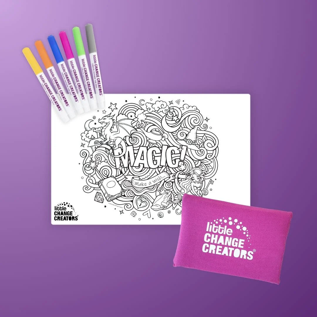 MAGIC! Pocket Reusable Colouring In Set