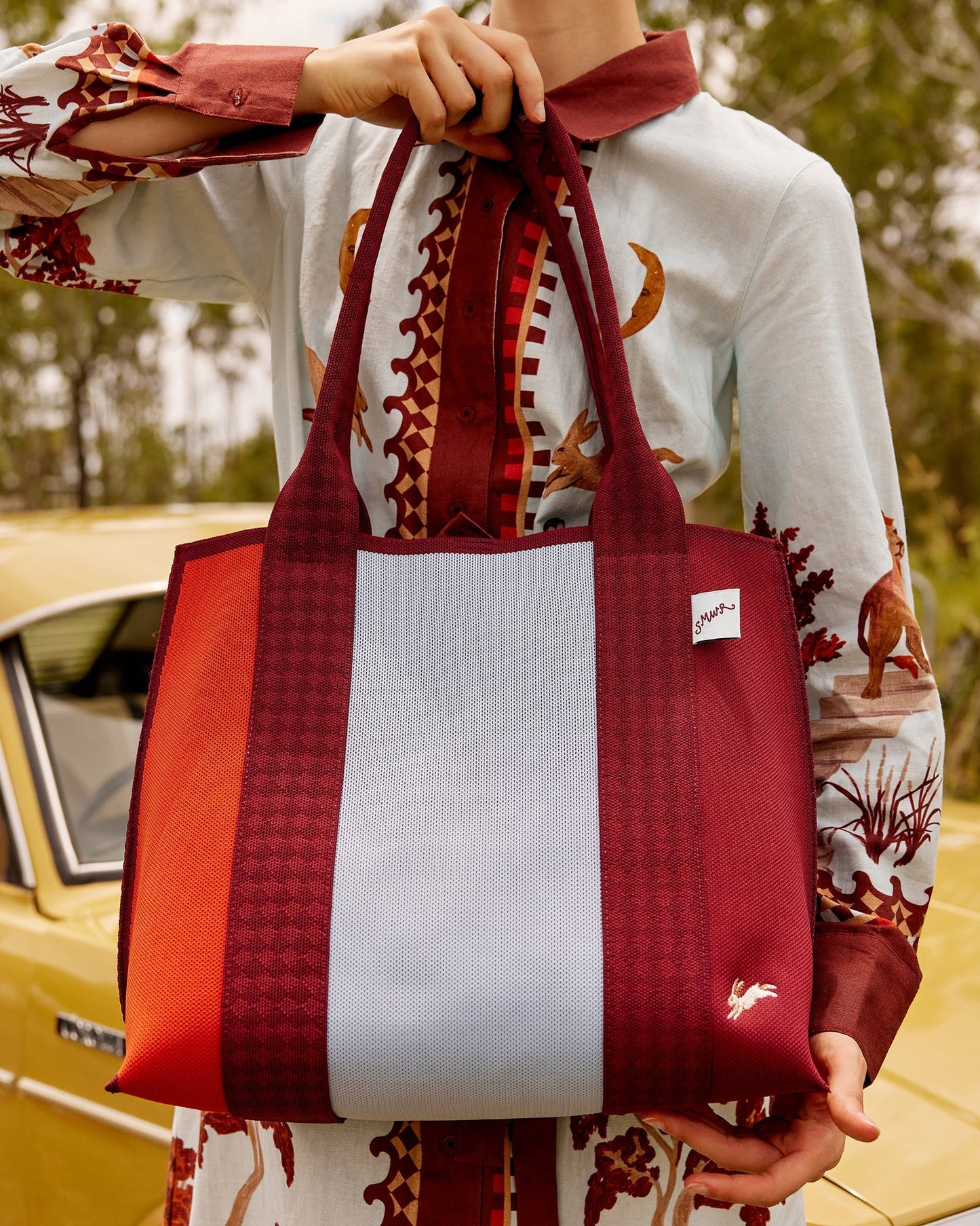Royal Match Knitted Tote Bag