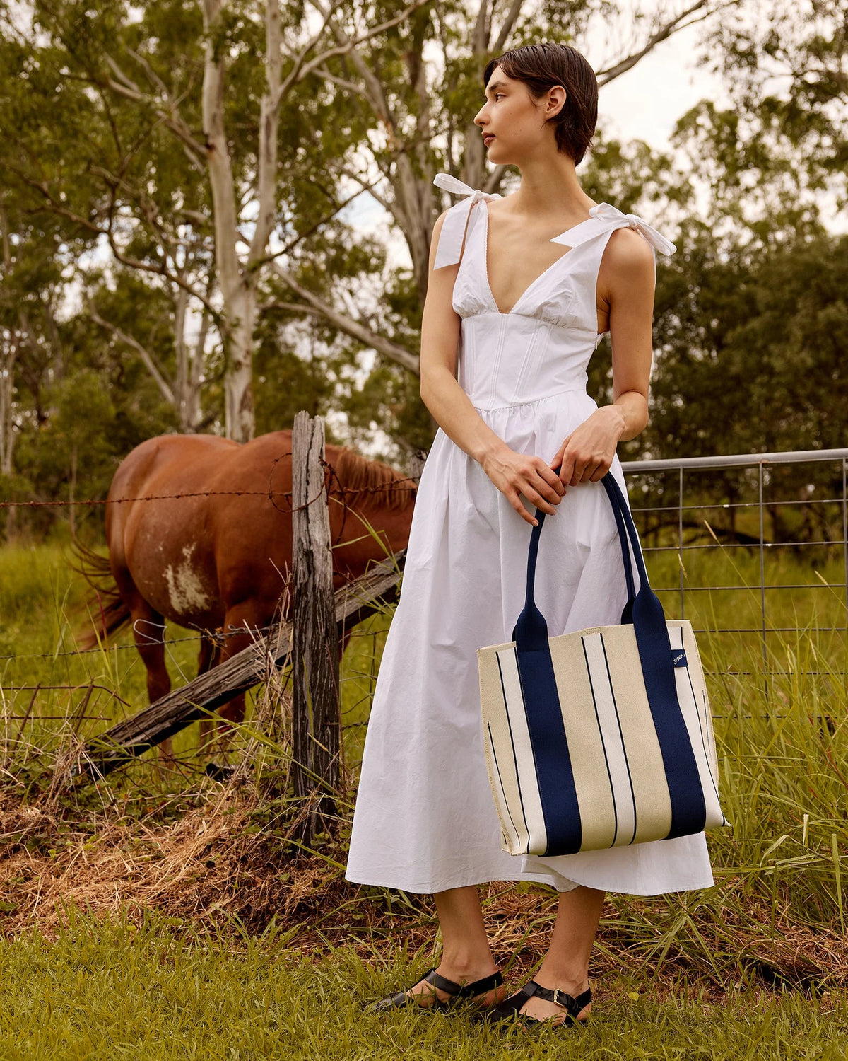 Meadow Knitted Tote Bag