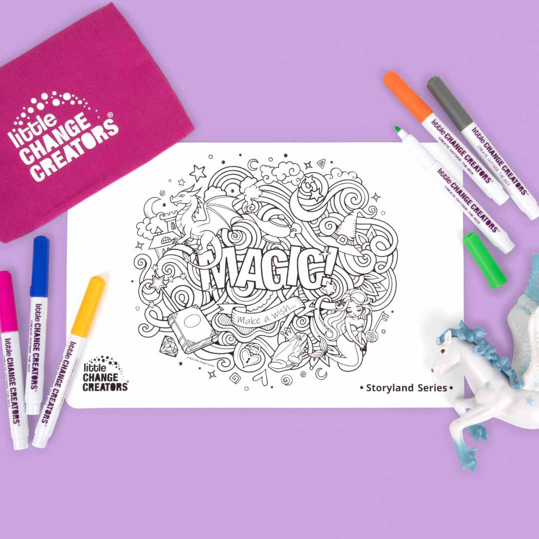 MAGIC! Pocket Reusable Colouring In Set