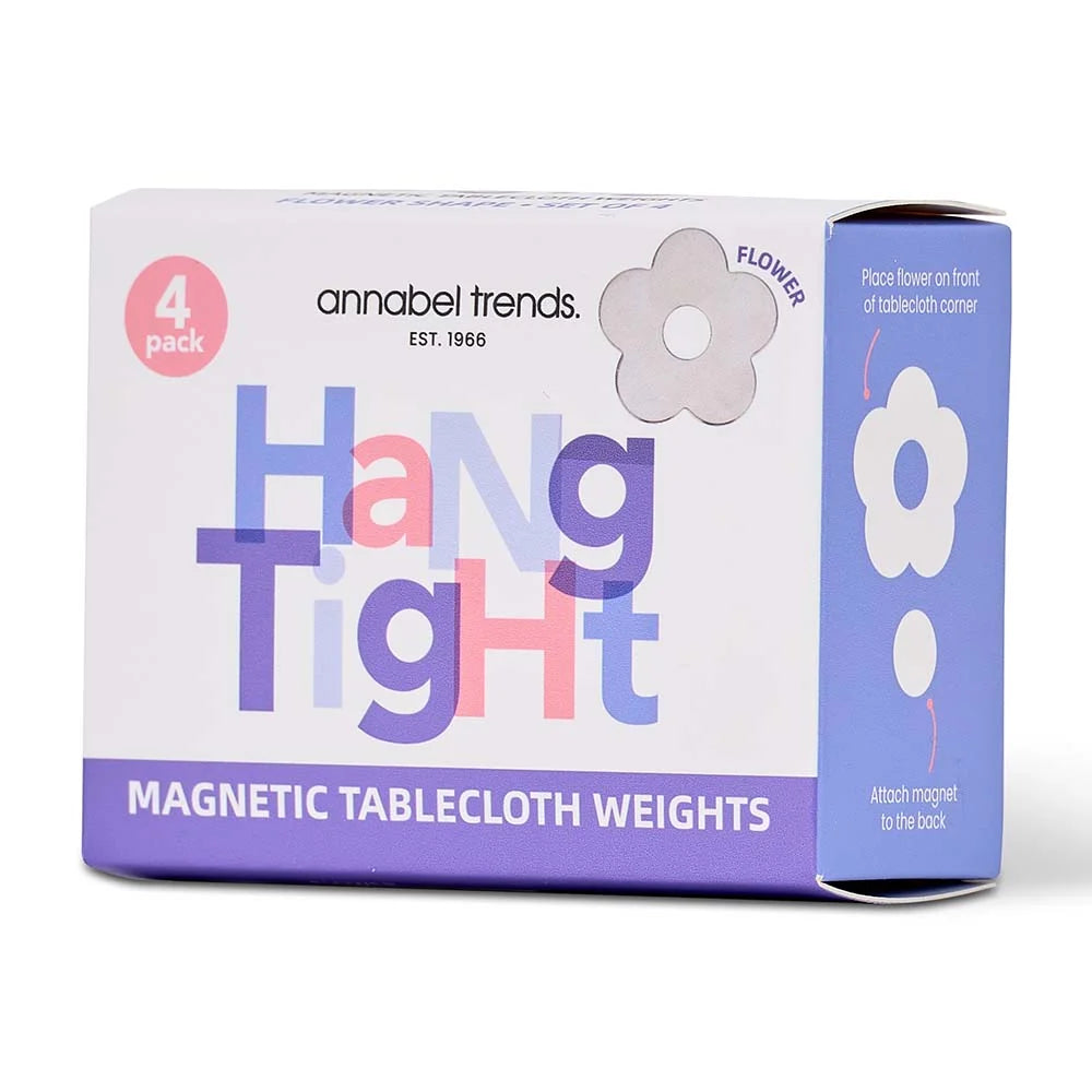 Magnetic Tablecloth Weights Flower 4pc