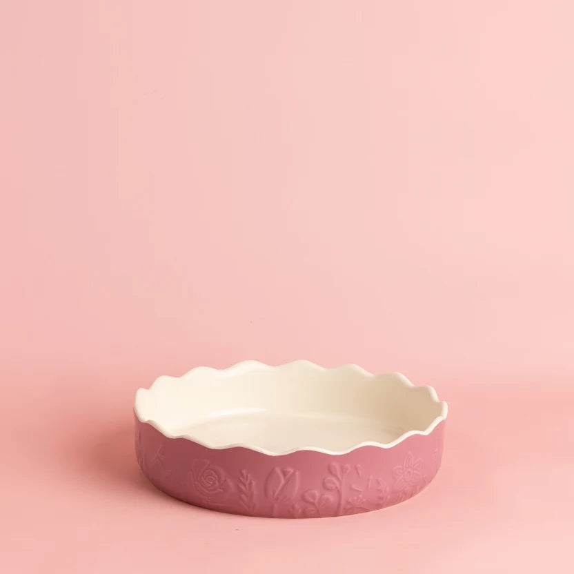 Mason Cash Meadow Pink Pie Dish
