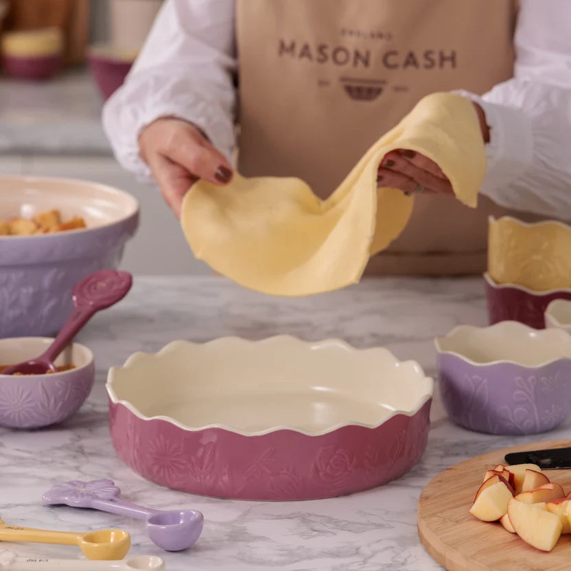 Mason Cash Meadow Pink Pie Dish