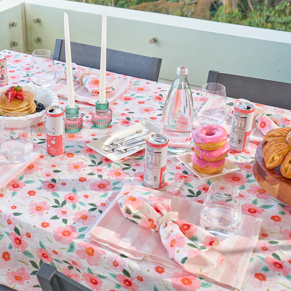 Linen Tablecloth (138cm x 300cm) Meadow Blush