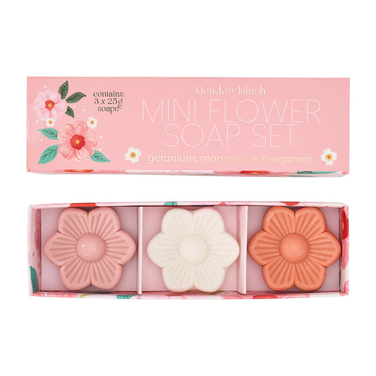 Mini Bath Soap Meadow Blush 3pc