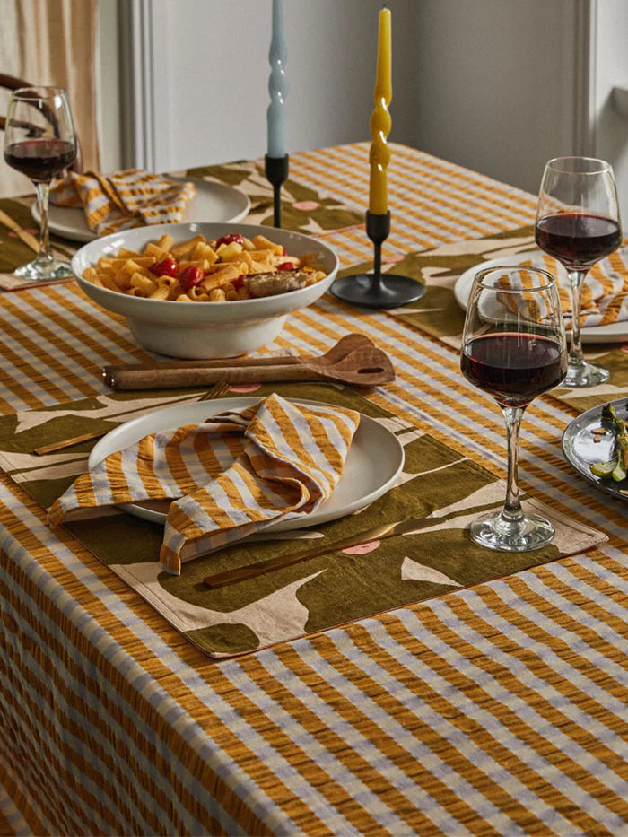 Mango Seersucker Tablecloth 160 x 260 cm