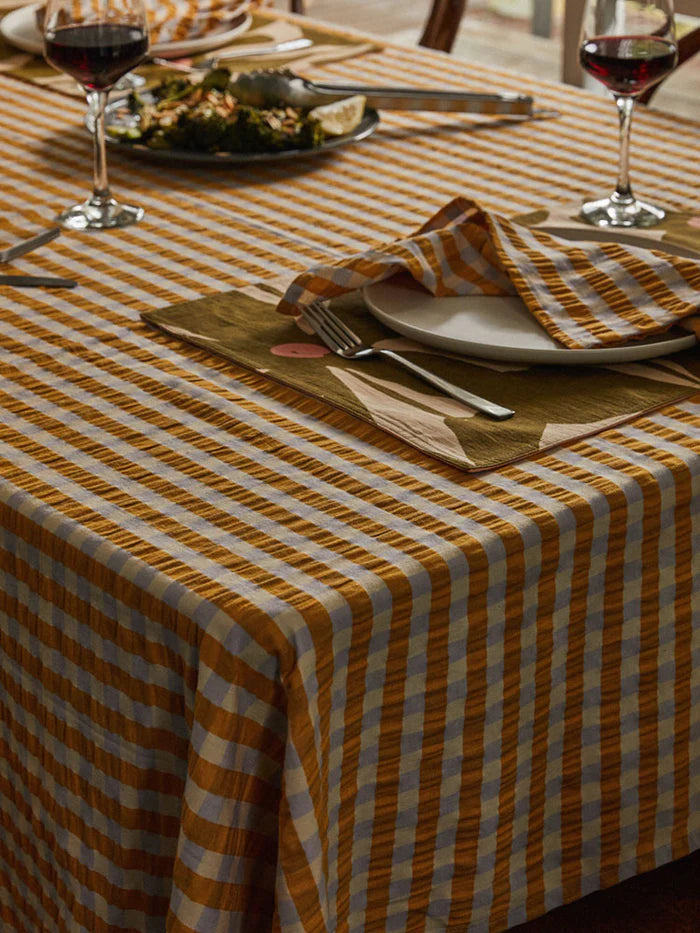 Mango Seersucker Tablecloth 160 x 260 cm