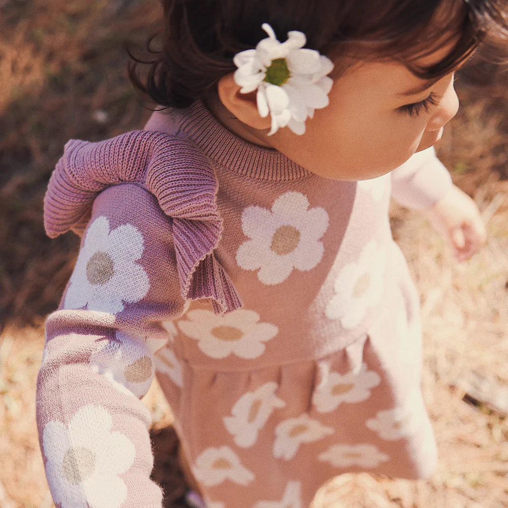 Knit Dress Wood Rose