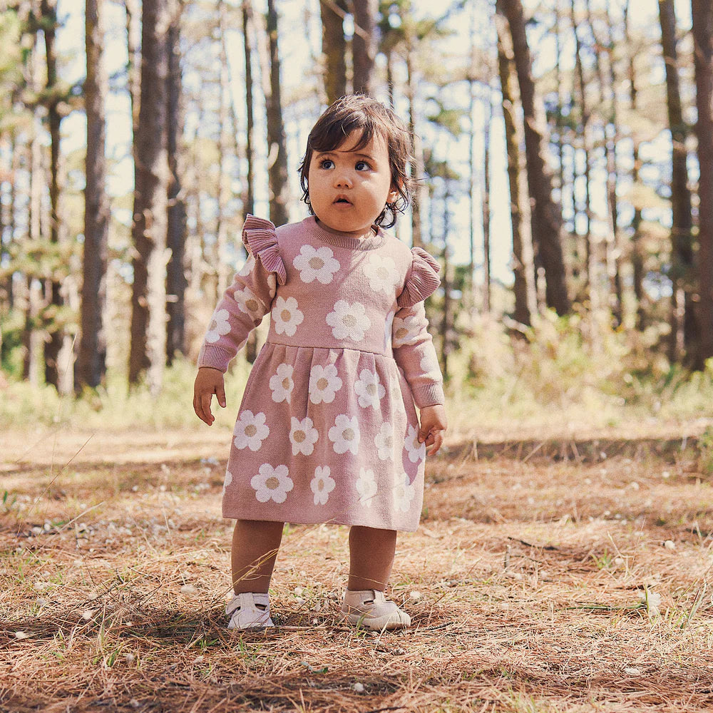 Knit Dress Wood Rose