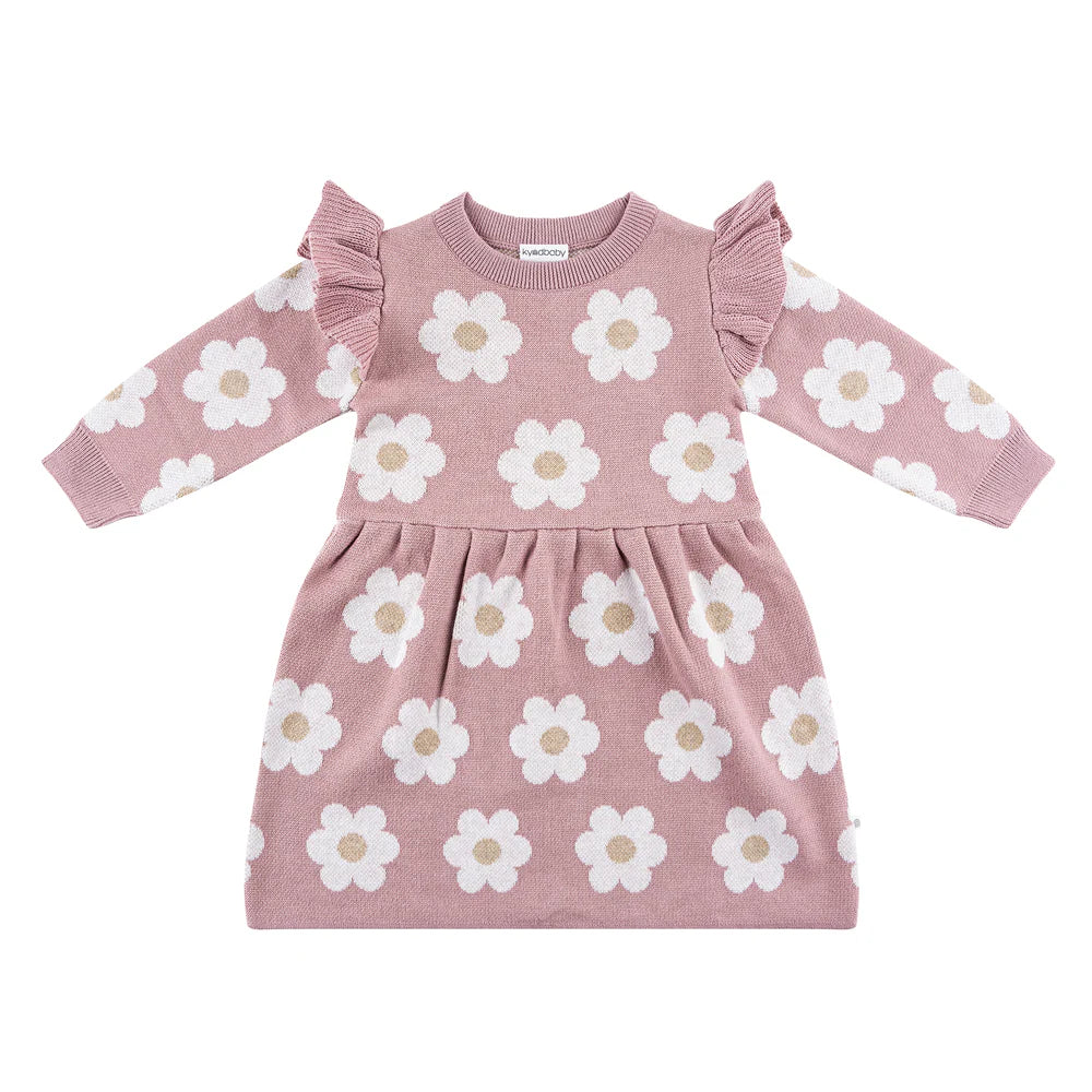 Knit Dress Wood Rose
