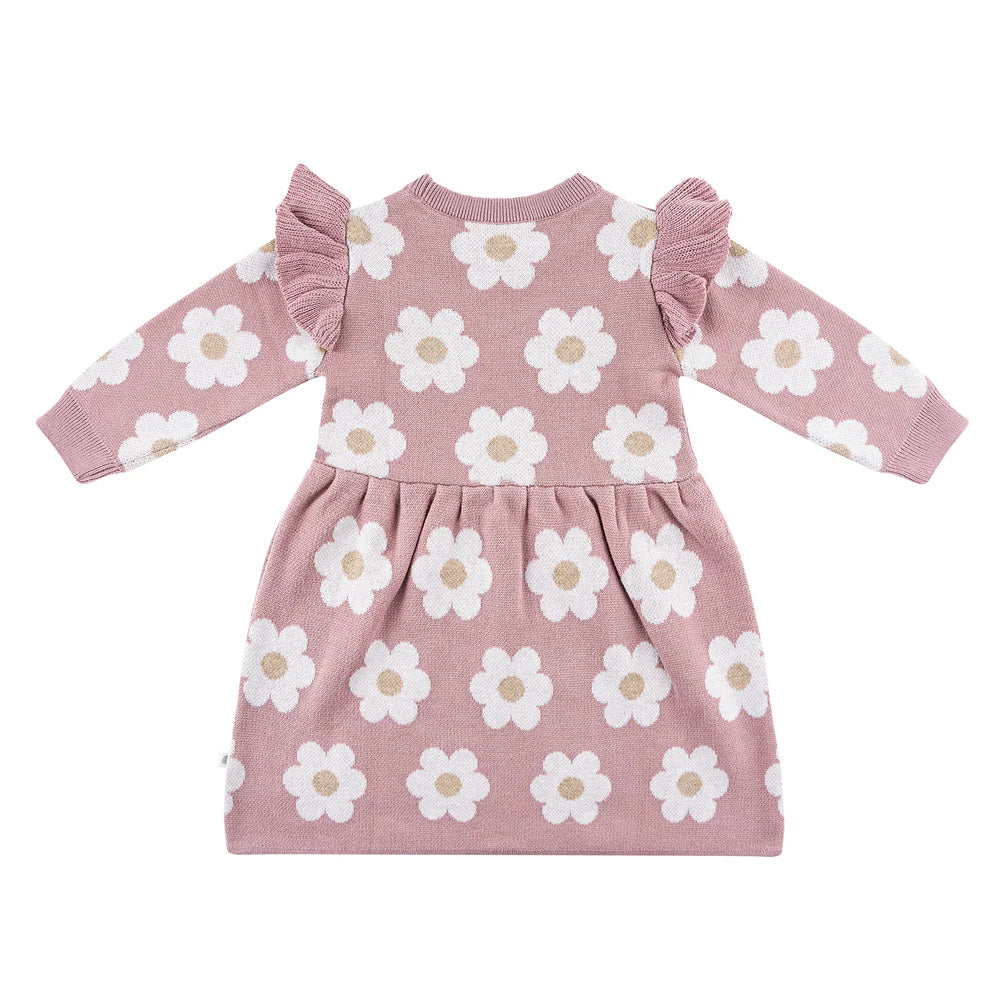 Knit Dress Wood Rose
