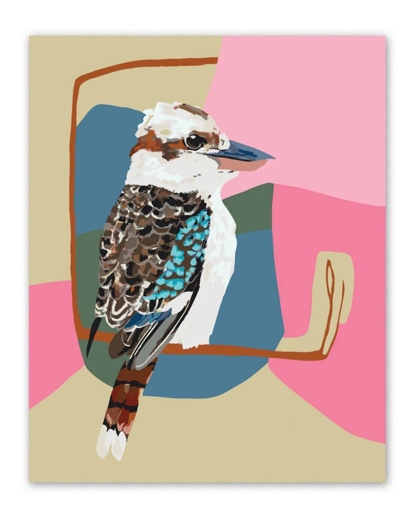 Paint By Numbers Kookaburra Laugh