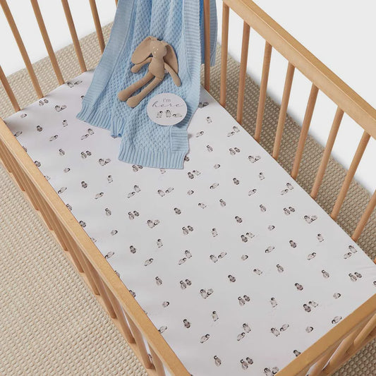 Penguin Cot Sheet